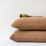 Linen Tales Camel Linen Cushion cover 50 x 90cm
