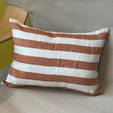 Linge Particulier 100% Linen Cushion Cover, 60x40cm - Deck Chair Stripe