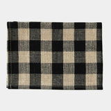 Fog Linen Thick Linen Kitchen Cloth - Black /Natural Check