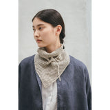 Fog Linen Linen Knit Scarf Natural