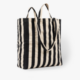 Swedish Tote bag -Original Organic Tote Bag Striped Black