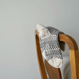 Nishiguchi Kutsushita Wool Jacquard Socks - Cream