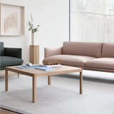 Muuto Workshop Coffee Table - Warm Grey Linoleum  / Oak - 86cm x 86cm was £715