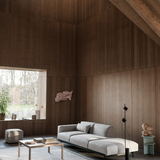 Muuto Workshop Coffee Table - Warm Grey Linoleum  / Oak - 86cm x 86cm