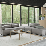 Muuto Workshop Coffee Table - Warm Grey Linoleum  / Oak - 86cm x 86cm