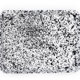 Crow Canyon 'Splatter' Large Rectangle / Jelly Roll Tray - Black