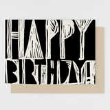People I've Loved 'Happy Birthday' Woodblock Card