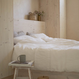 Linen Tales Linen Duvet Cover, White