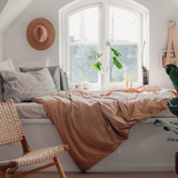Linen Tales Linen Duvet Cover, Cafe Creme