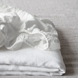 Linen Tales Linen Fitted Sheet, White
