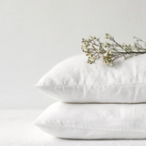 Linen Tales Square Pillowcase, White