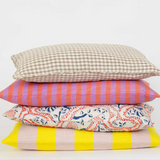 Afro Art Simon Cushion - Brown/Off White, 30x50cm was £45