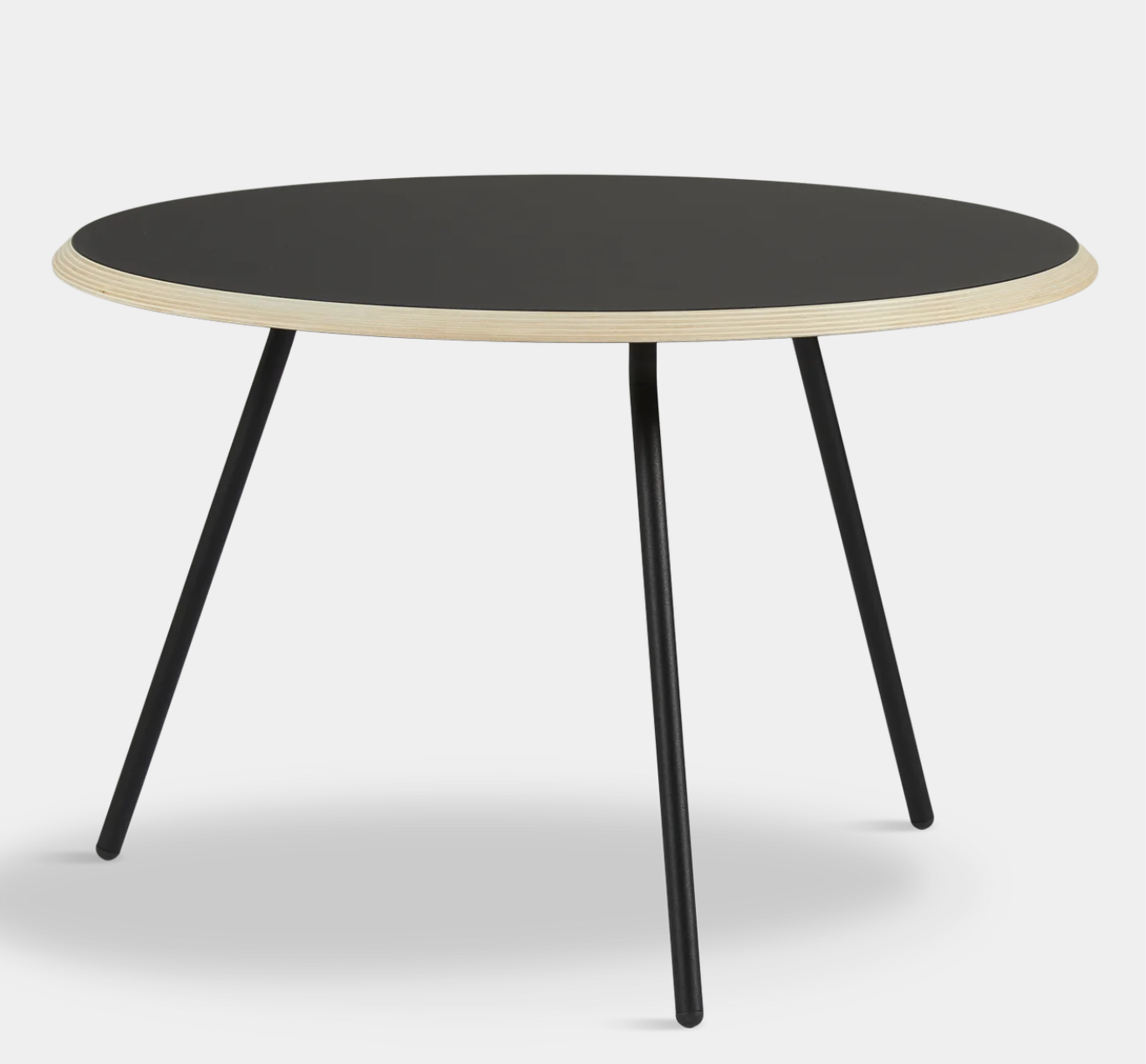 Woud Soround Coffee Table, 75cm, Black Top - Low, Mid & High - Tea and Kate