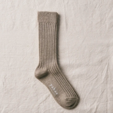 Yahae Organic Cotton Yak Ribbed Socks, 2 colours