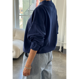 Le Bon Shoppe Daisy Long Sleeve Top Marine Navy was £75