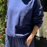 Le Bon Shoppe Daisy Long Sleeve Top Marine Navy was £75