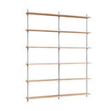 Moebe Wall Shelving WS.200.2.B Oak
