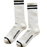 Le Bon Shoppe Extended Boyfriend Socks - Blanc