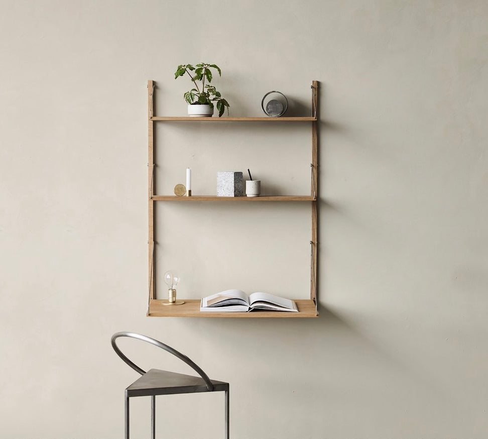 Shelf Library Natural H1148 | Desk Section - Tea and Kate