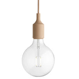 Muuto E27 Pendant Lamp LED - Beige Rose / White