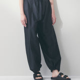 Fog Linen Silk/Cotton Maahi Drawstring Pants - Noir was £185