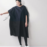 Fog Linen Silk/Cotton Seth Kaftan Dress 2Tone - Nu&No was £195