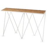 Giraffe steel console table in paper white was £675 - Tea and Kate