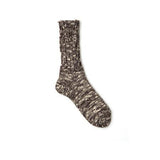 Fog Linen Thick Cotton/Linen Socks - Brown