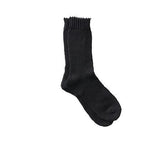 Fog Linen Thick Linen Socks - Black