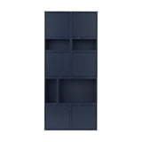 MUUTO Stacked Shelving system Configuration 11 midnight blue