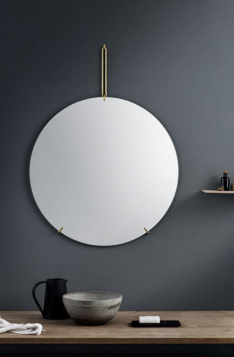 ROUND Wall mirror - BRASS - Tea and Kate