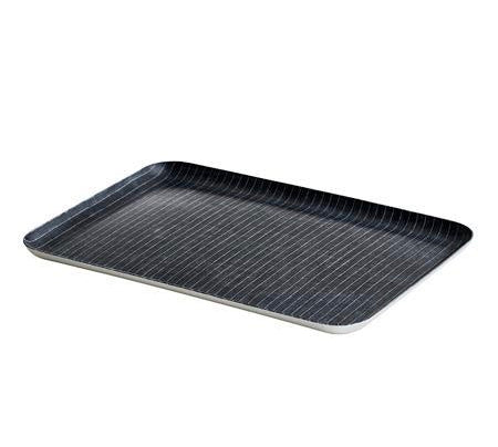 linen george stripe large tray - Tea and Kate