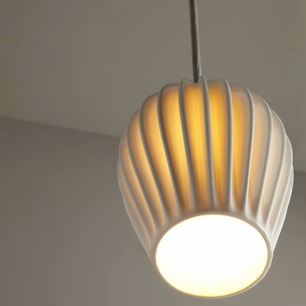 Fin Medium Pendant Light - Tea and Kate