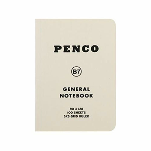 Hightide Penco Soft PP Notebook, B7 Grid - White