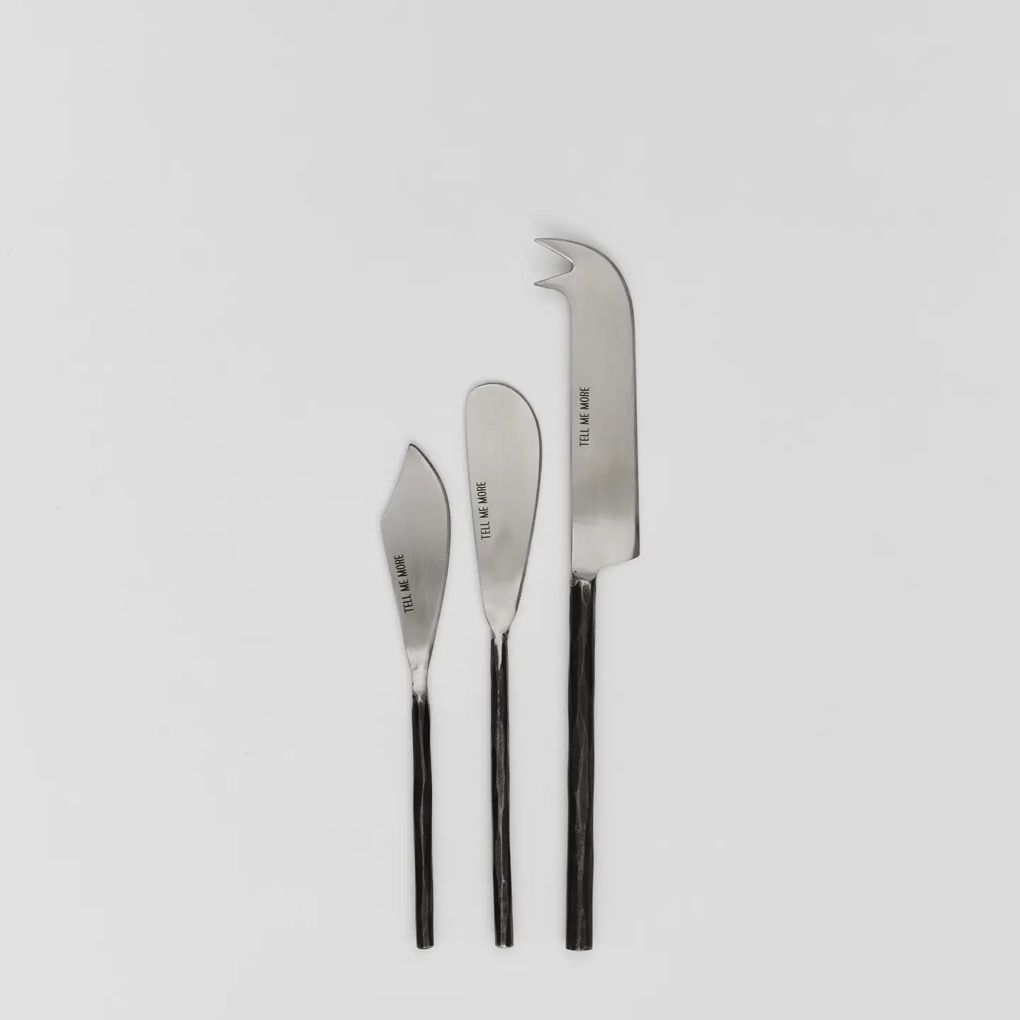 Tell Me More Steel Cheese Knife - Tea and Kate
