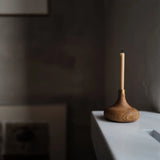 Ovo Things Oak Candle Holder