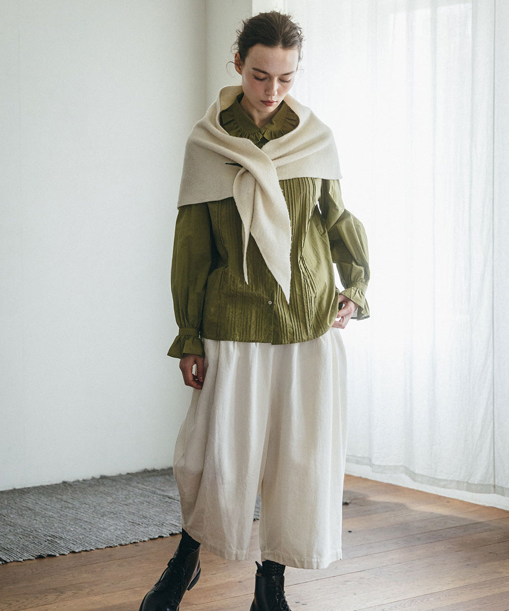 Fog Linen x Mii Thaii Anant Tuck Pants Off White - Tea and Kate