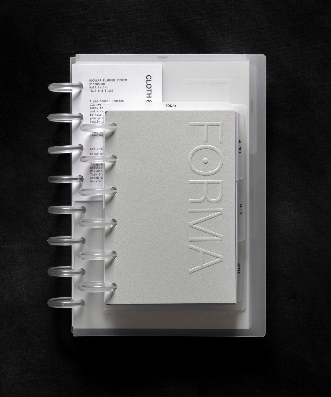 Cloth + Paper Forma Modular Planner System Half Letter - Tea and Kate