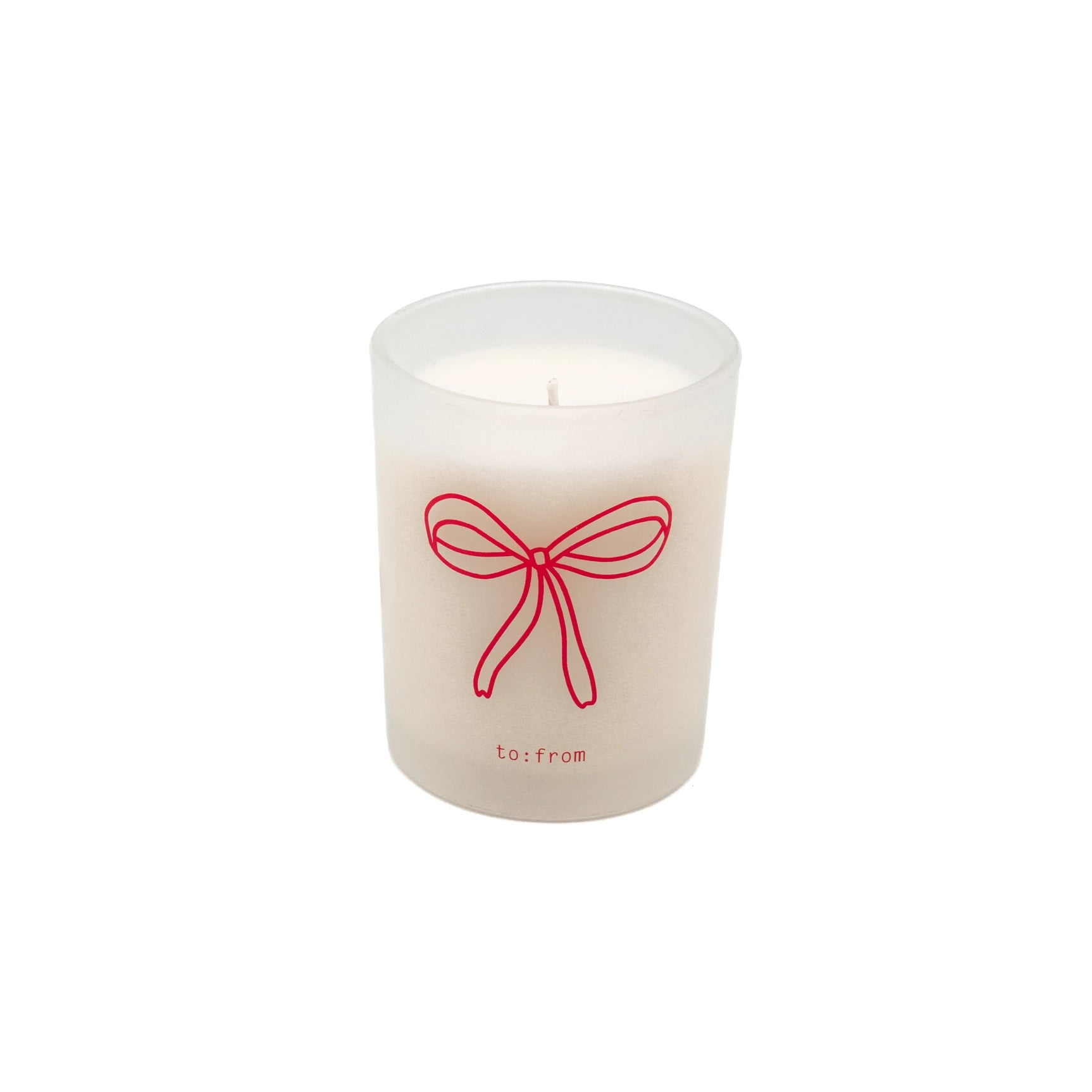 to:from Bow candle 300ml - Tea and Kate