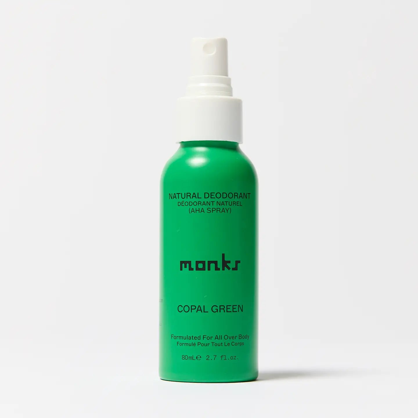 Monks Whole Body Natural Deodorant Spray Copal Green - Tea and Kate