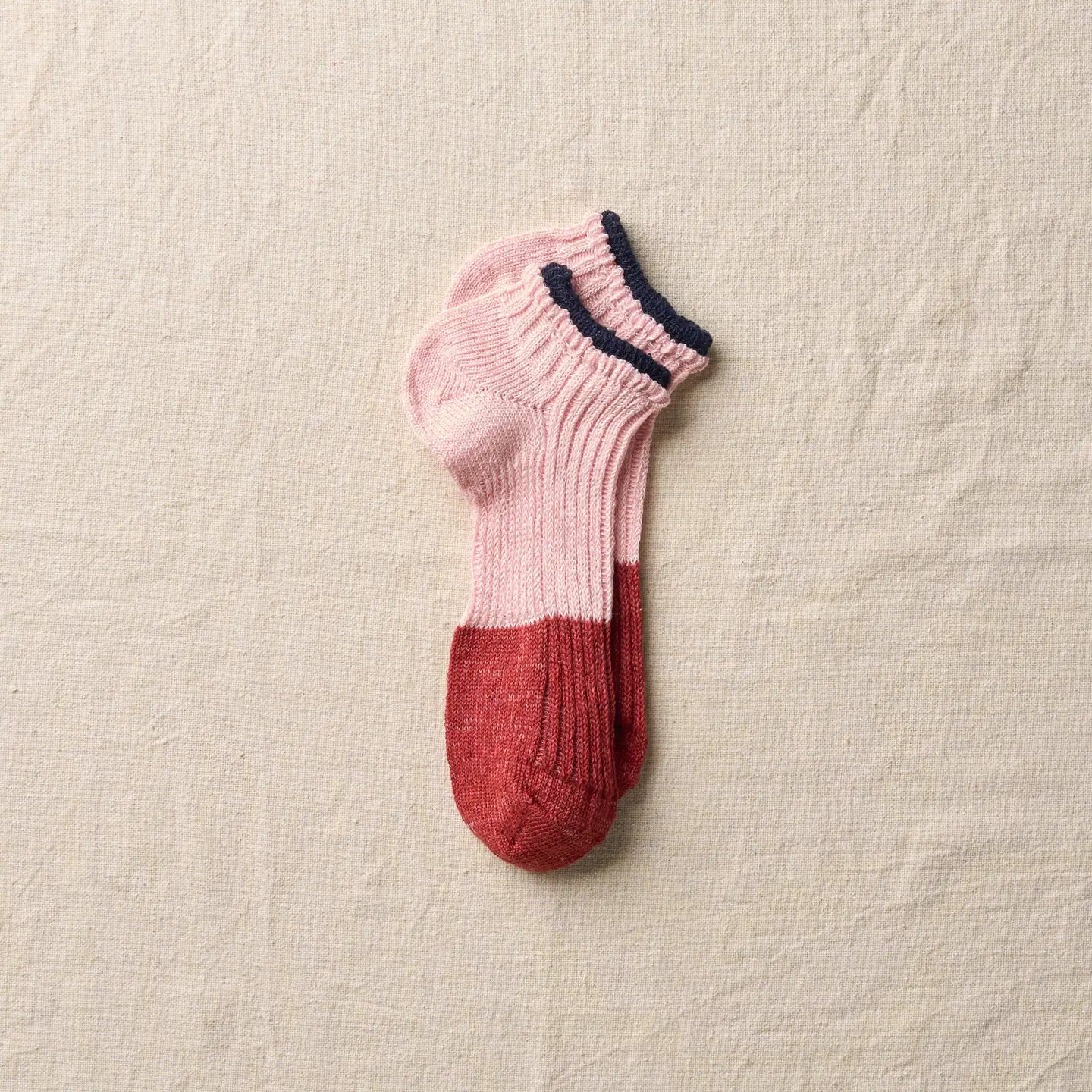 Yahae Linen Sneaker Socks - Tea and Kate