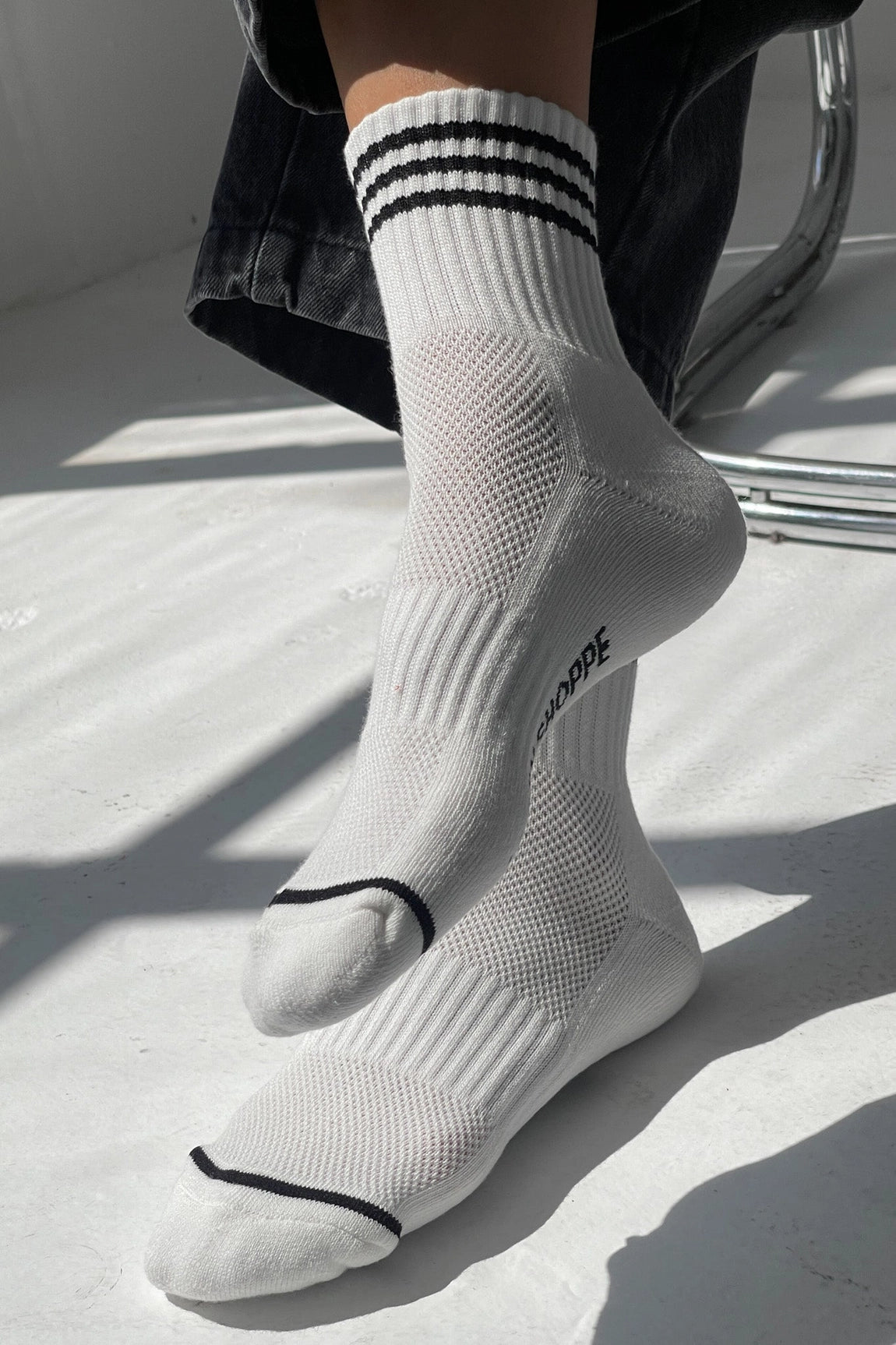 Le Bon Shoppe Girlfriend Socks Egret - Tea and Kate