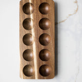 Acacia Wooden Egg Holder