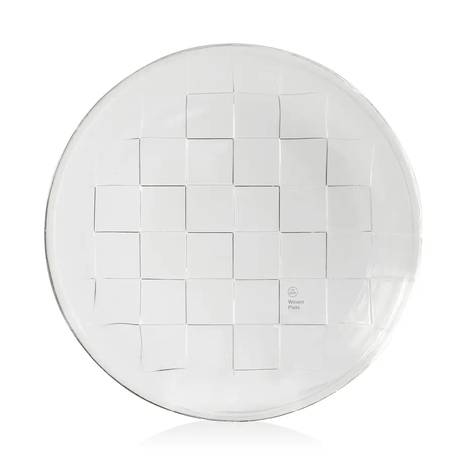 HMM Woven Plate Clear - Tea and Kate