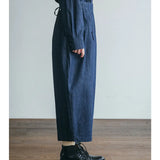 Fog Linen x Mii Thaii Anant Tuck Pants Indigo
