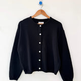Le Bon Shoppe Cotton Leila Cardigan Navy - Tea and Kate