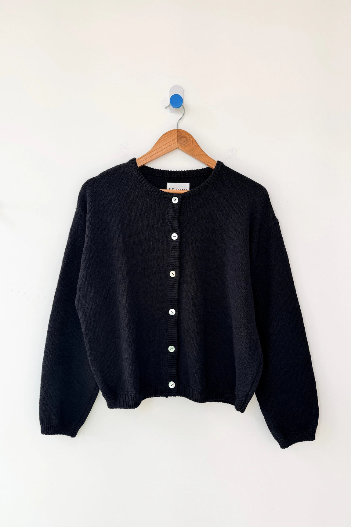 Le Bon Shoppe Cotton Leila Cardigan Navy - Tea and Kate
