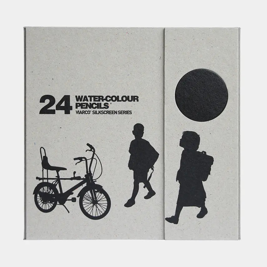 Viarco Silkscreen Series 24 Hexagonal Colour Pencils - Tea and Kate