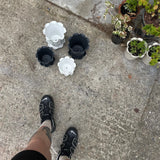 Paige Mitchell Frilly Pot - Matte Black
