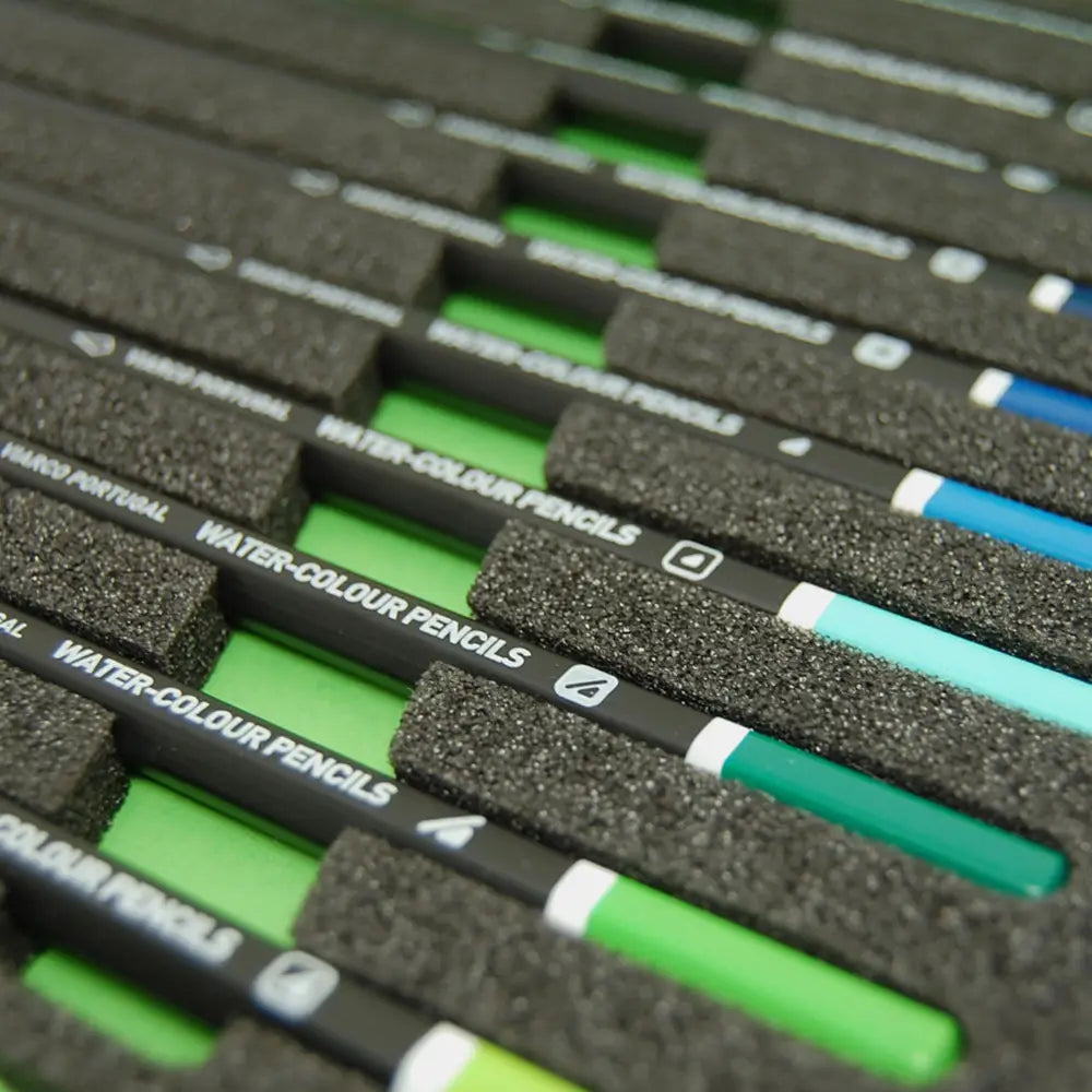Viarco Silkscreen Series 24 Hexagonal Colour Pencils - Tea and Kate